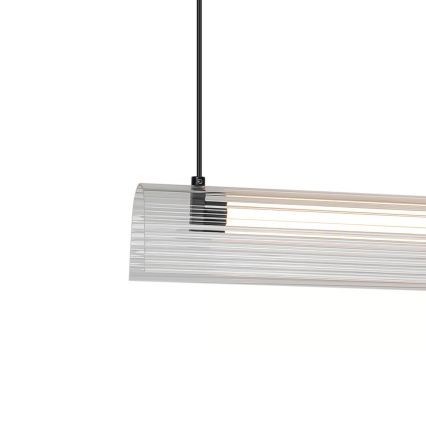 Nordlux - Lustru LED dimabil suspendat pe cablu ALIANI LED/20W/230V 3000K 100 cm negru/transparent