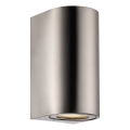 Nordlux - Aplica de exterior CANTO 2xGU10/28W/230V IP44 inox
