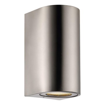 Nordlux - Aplica de exterior CANTO 2xGU10/28W/230V IP44 inox