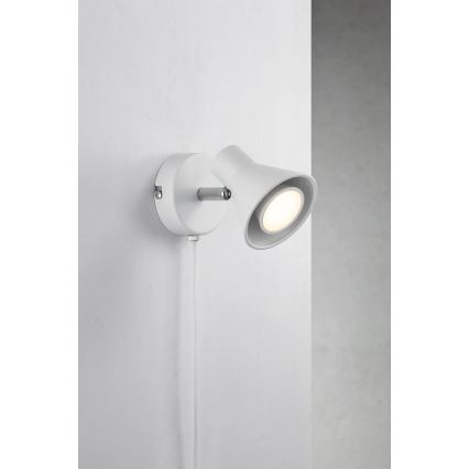 Nordlux - Aplică de perete EIK 1xGU10/35W/230V albă