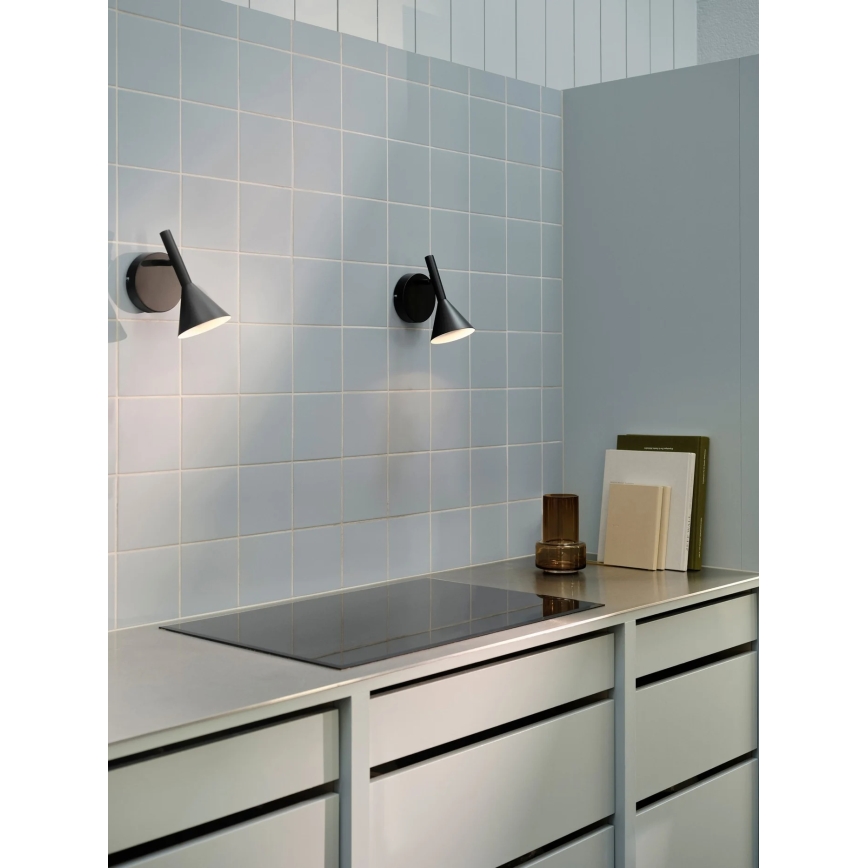 Nordlux - Aplică de perete KELVIS 1xGU10/12W/230V neagră