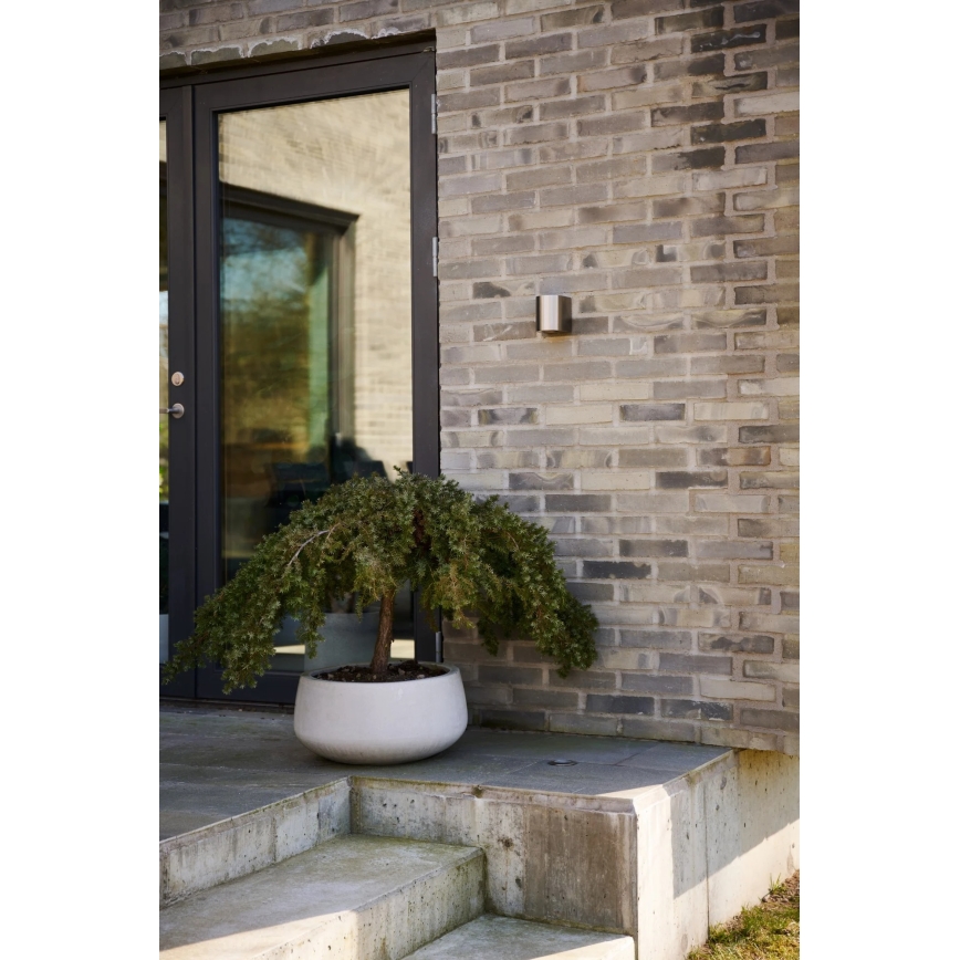 Nordlux - Aplică de perete LED pentru exterior CANTO, 2xLED/6W/230V, IP44, inox