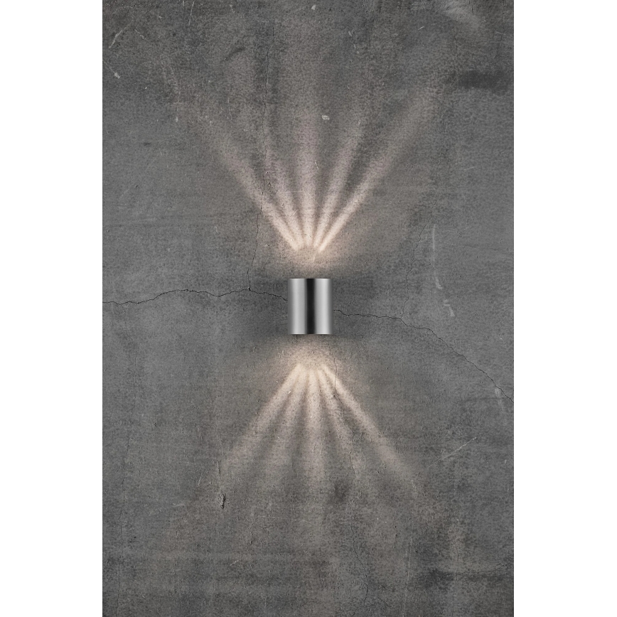 Nordlux - Aplică de perete LED pentru exterior CANTO, 2xLED/6W/230V, IP44, inox