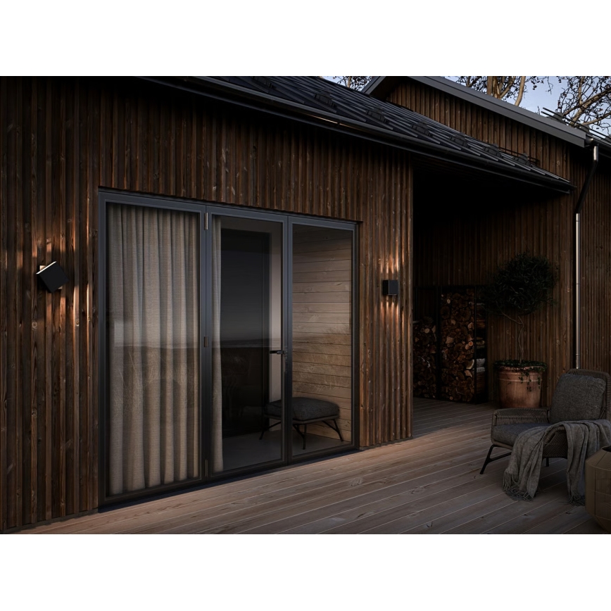 Nordlux - Aplică LED de exterior reglabilă TURN LED/13,8W/230V IP54 neagră