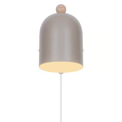 Nordlux - Aplică de perete tip spot GASTON 1xE27/15W/230V bej