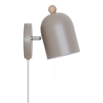 Nordlux - Aplică de perete tip spot GASTON 1xE27/15W/230V bej