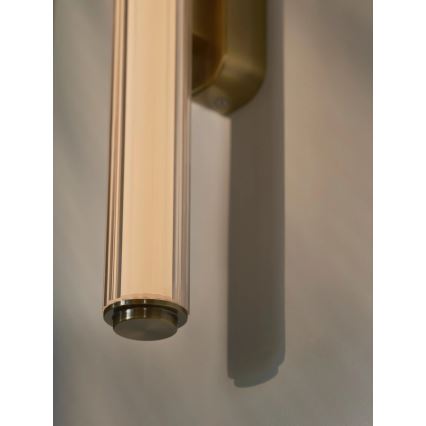 Nordlux - Aplică LED dimabilă de perete pentru baie VIRELLE, LED/12W/230V, 3000/4000K, IP44, alamă