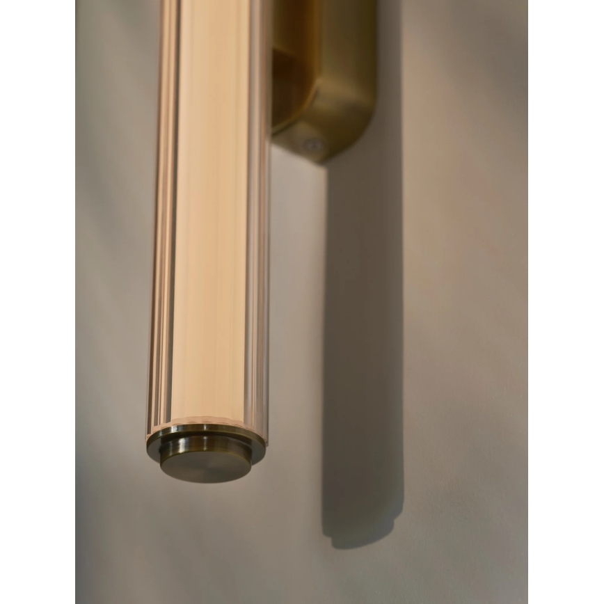 Nordlux - Aplică LED dimabilă de perete pentru baie VIRELLE, LED/12W/230V, 3000/4000K, IP44, alamă