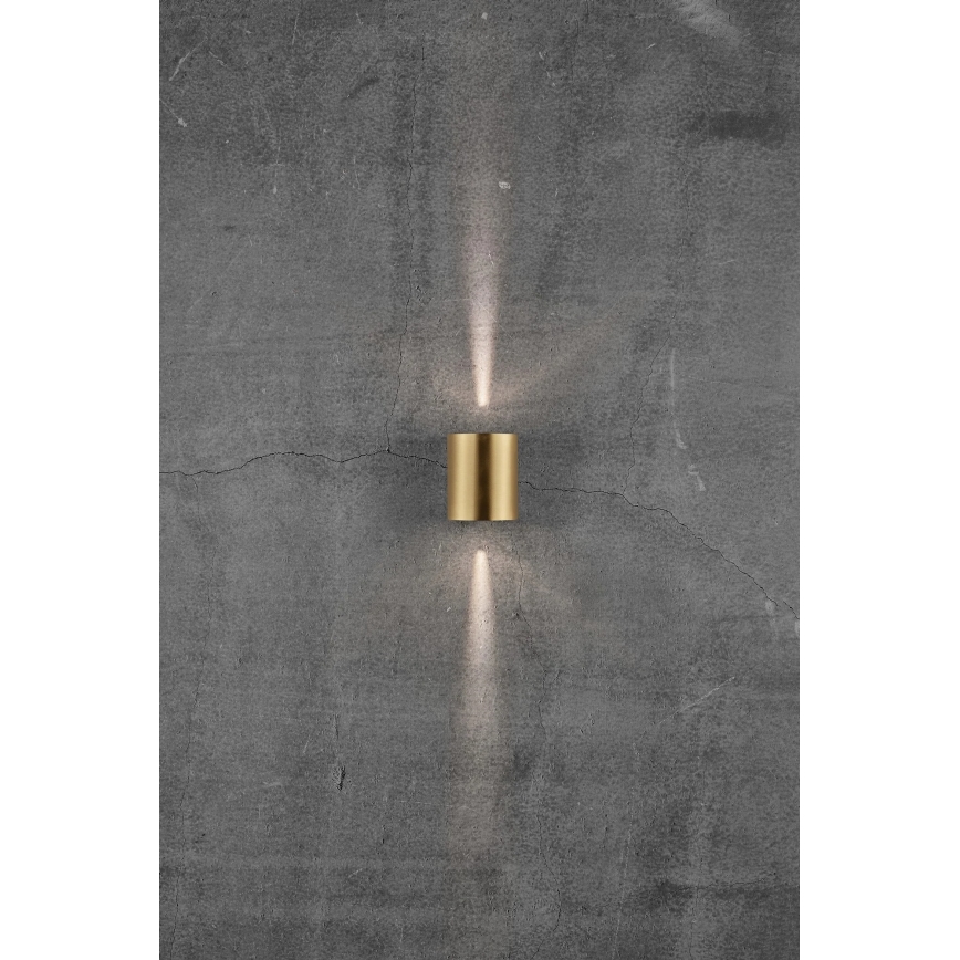 Nordlux - Aplica LED de exterior CANTO, 2xLED/5,5W/230V, IP44, auriu