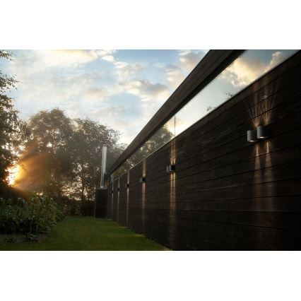 Nordlux - Aplică LED de exterior CANTO 2xLED/5,5W/230V IP44 gri