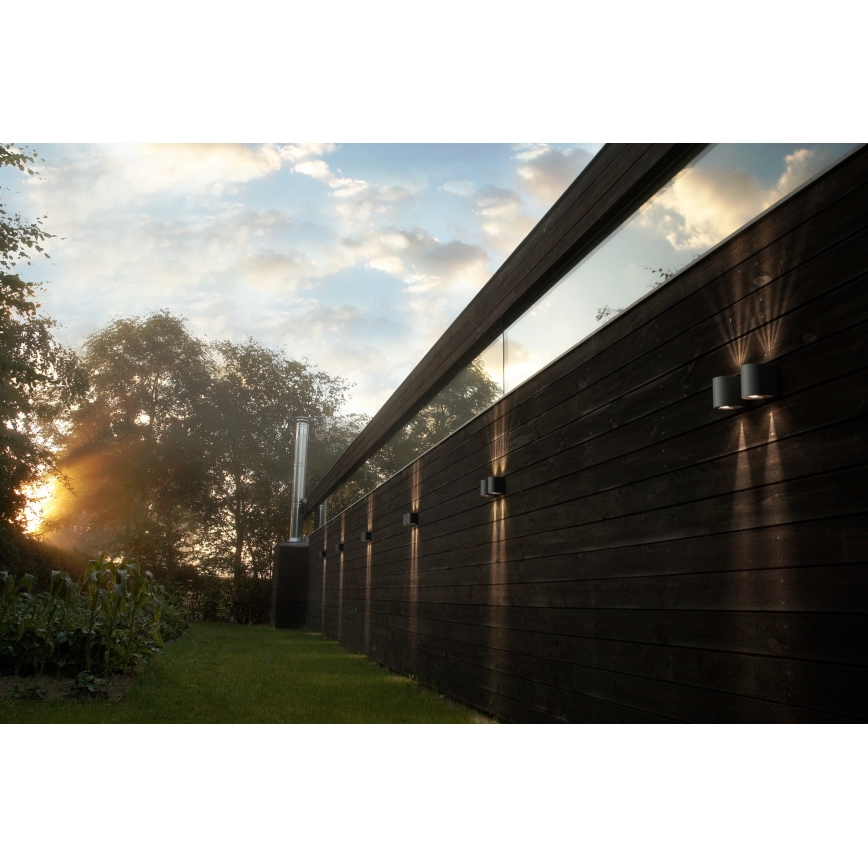 Nordlux - Aplică LED de exterior CANTO 2xLED/5,5W/230V IP44 gri