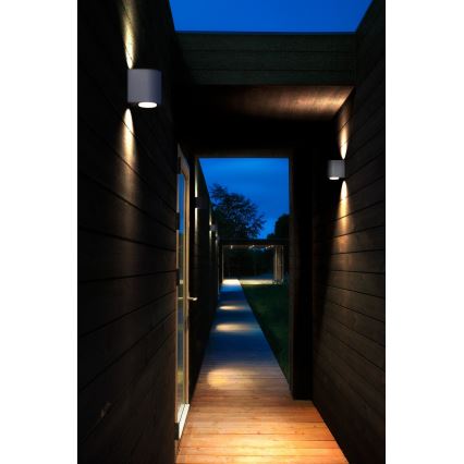 Nordlux - Aplică LED de exterior CANTO 2xLED/5,5W/230V IP44 gri