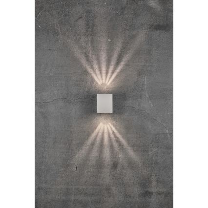 Nordlux - Aplică LED de exterior CANTO 2xLED/6W/230V IP44 albă