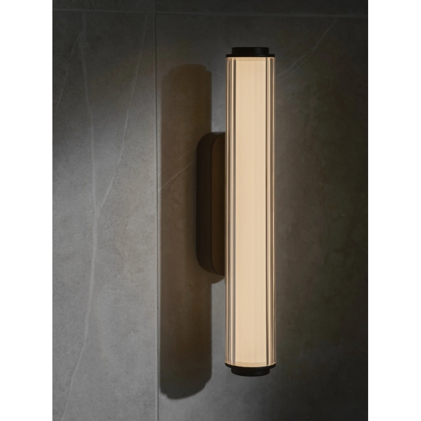 Nordlux - Aplică de perete LED dimerizabilă pentru baie VIRELLE LED/8W/230V 3000/4000K IP44 negru