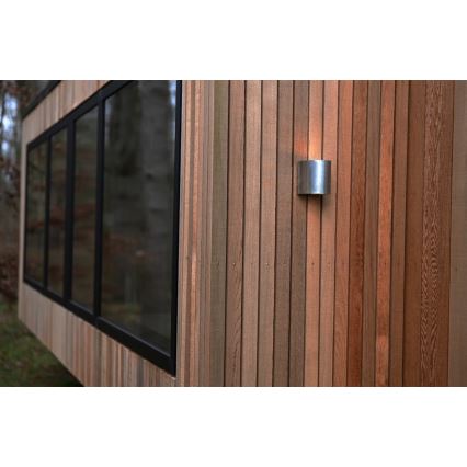 Nordlux - CANTO Aplică LED de exterior pentru perete 2xLED/6W/230V IP44 argintie