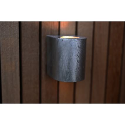 Nordlux - CANTO Aplică LED de exterior pentru perete 2xLED/6W/230V IP44 argintie