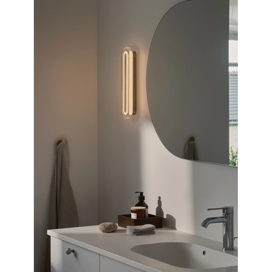 Nordlux - CAVARA Aplică de perete pentru baie LED/11W/230V 3000/4000K IP44 alamă