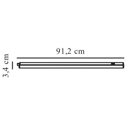 Nordlux - Lampă LED sub dulap LATONA LED/11W/230V 3000/4000K 91,2 cm