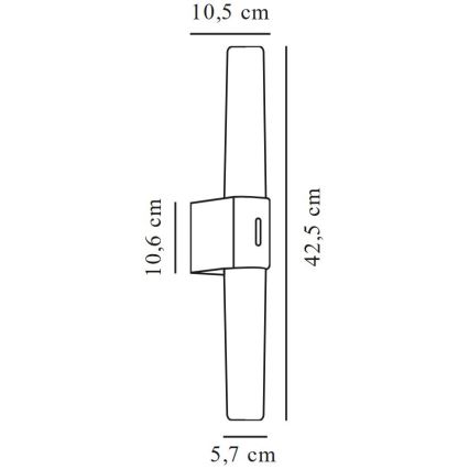 Nordlux - Corp de iluminat LED pentru oglindă de baie HELVA LED/9W/230V IP44