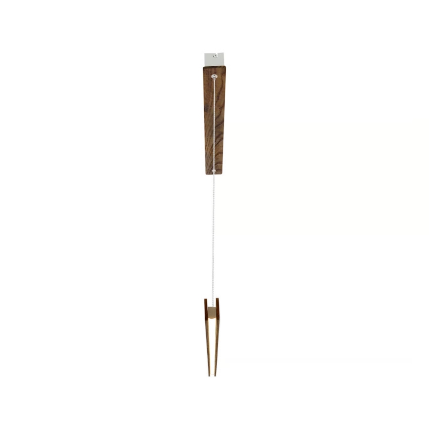 Nordlux - Lustru LED reglabil pe cablu ILGAS LED/47W/230V, 3000K, maro/frasin, 115 cm