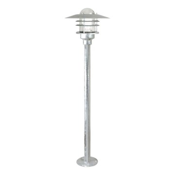 Nordlux - Lampă de exterior AGGER 1xE27/60W/230V IP54 argintie 83 cm