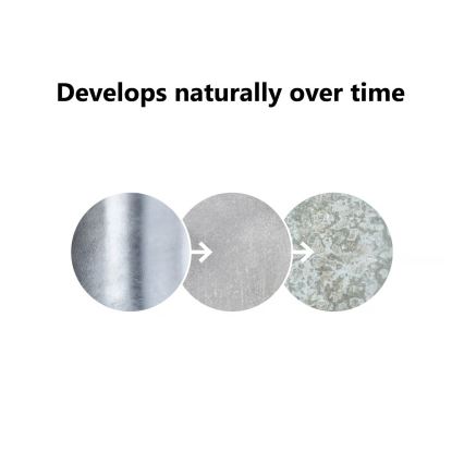 Nordlux - Lampă de exterior BLOKHUS 1xE27/60W/230V IP54 argintie 92 cm