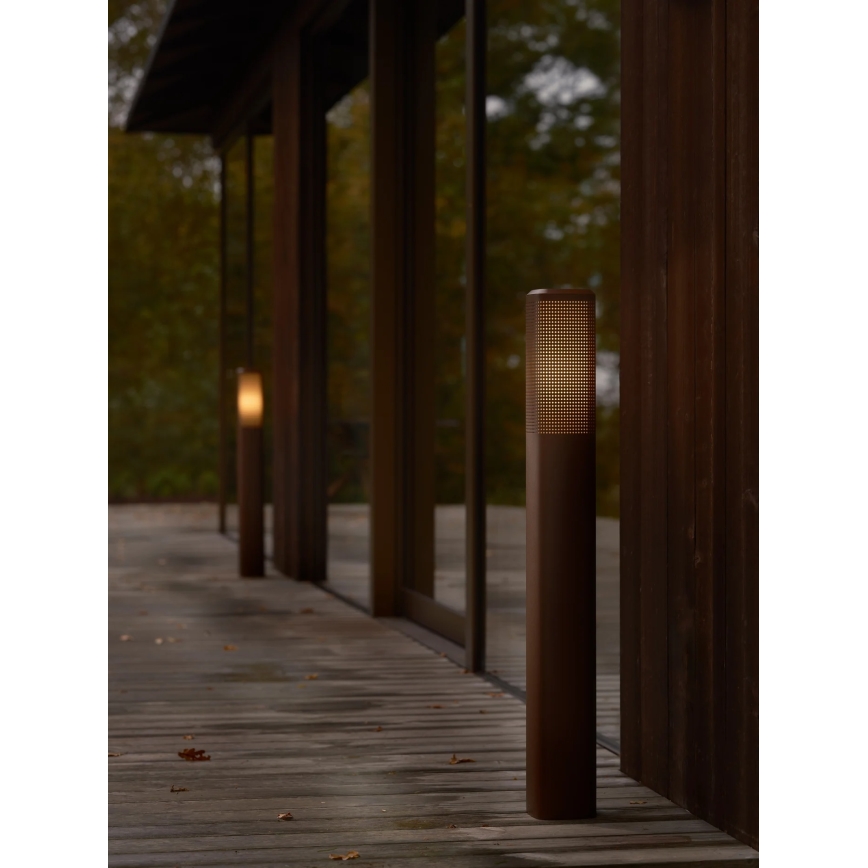 Nordlux - Lampă de exterior SIDARA, 1xE27/15W/230V, IP44, 95 cm, maro