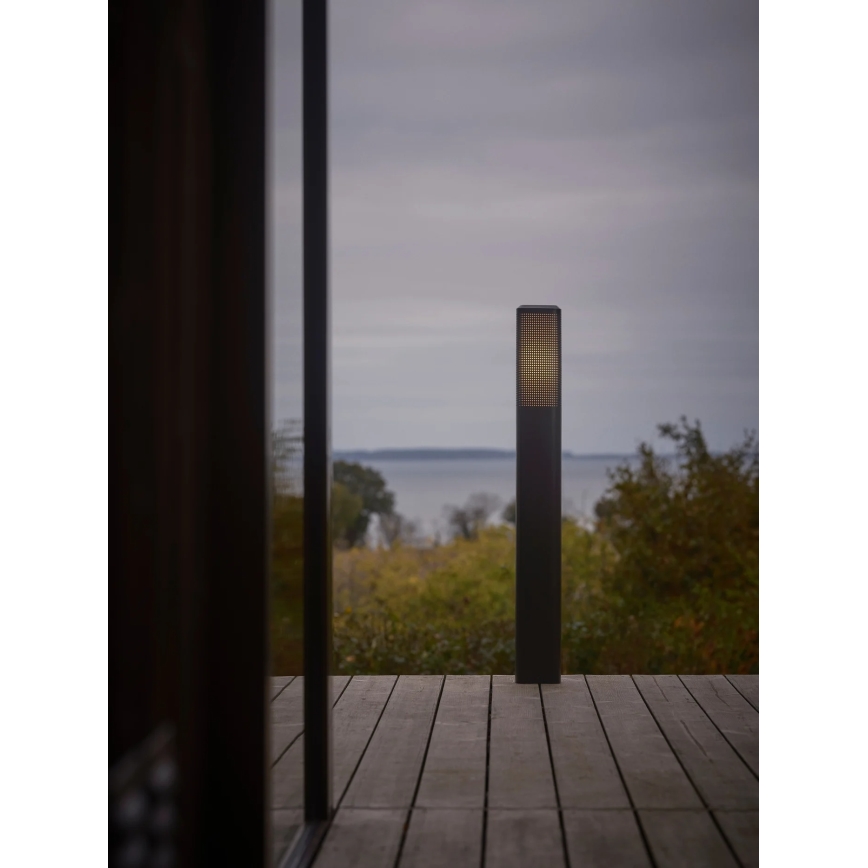 Nordlux - Lampă de exterior SIDARA 1xE27/15W/230V IP44 95 cm neagră