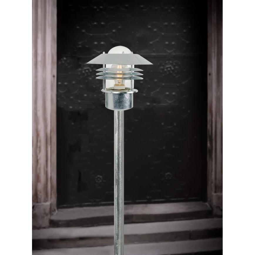 Nordlux - Lampă de exterior VEJERS 1xE27/60W/230V IP54 argintie 92 cm
