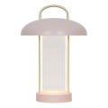 Nordlux - Lampă de masă LED tactilă, reglabilă și reîncărcabilă MIRANO LED/3W/3,7V, roz