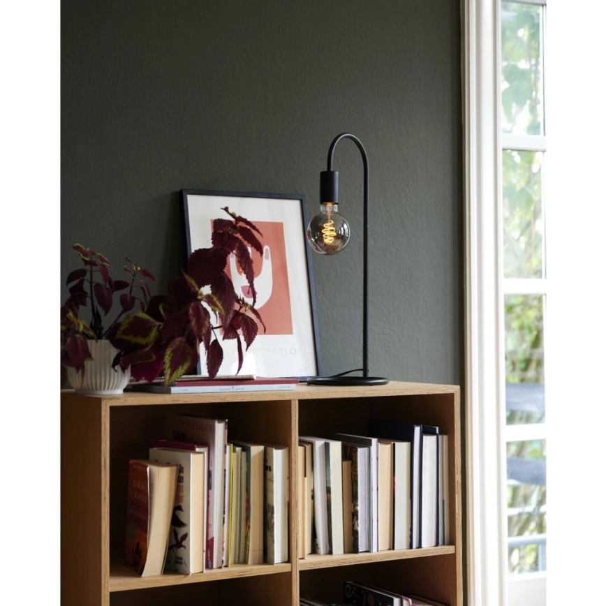 Nordlux - Lampă de masă PACO 1xE27/25W/230V neagră