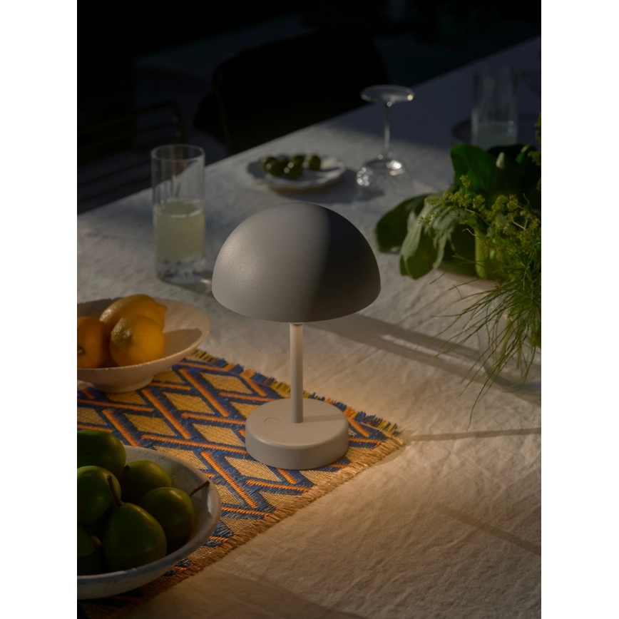 Nordlux - Lampă de masă exterioară LED reîncărcabilă, reglabilă ELLEN LED/2,8W/3,7V 2200 mAh IP44 gri