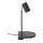 Nordlux - Lampă de perete CODY cu poliță, 1xGU10/15W/230V, neagră