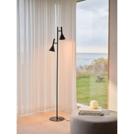 Nordlux - Lampă de podea KELVIS 2xGU10/12W/230V neagră