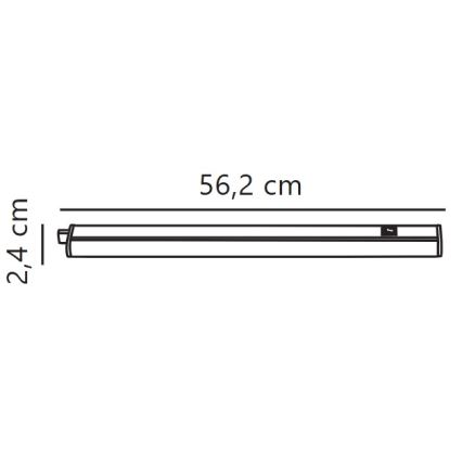 Nordlux - Corp de iluminat LED dimabil pentru montare sub dulap LATONA LED/8W/230V 3000/4000K 56,2 cm