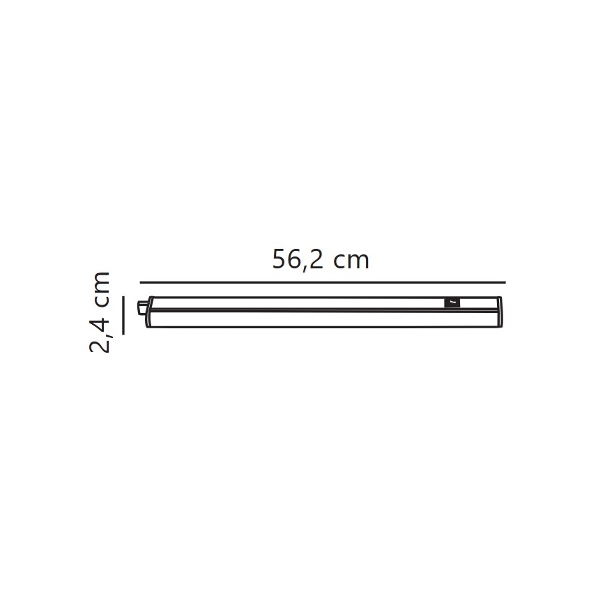 Nordlux - Corp de iluminat LED dimabil pentru montare sub dulap LATONA LED/8W/230V 3000/4000K 56,2 cm