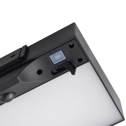 Nordlux - Lampă solară de perete cu LED și senzor MONAY LED/5W/5V 3000K IP44 2000 mAh negru