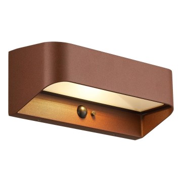 Nordlux - Lampă solară LED cu senzor MARCELLIO LED/5W/5V IP54 2200 mAh maro