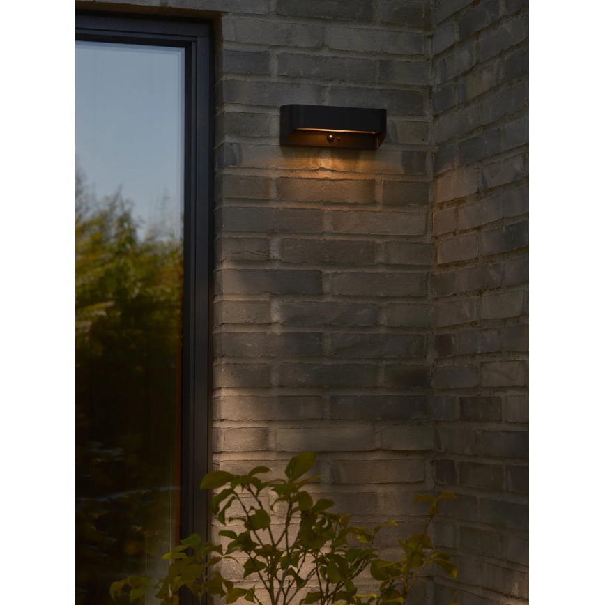 Nordlux - Lampă solară LED cu senzor MARCELLIO, LED/5W/5V, IP54, 2200 mAh, negru