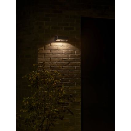 Nordlux - Lampă solară LED cu senzor MARCELLIO, LED/5W/5V, IP54, 2200 mAh, negru