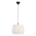 Nordlux - Lampă suspendată cu cablu DICTE 1xE27/60W/230V Ø40 cm albă
