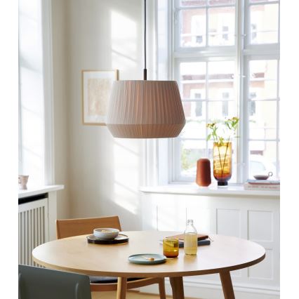 Nordlux - Lampă suspendată pe cablu DICTE, 1xE27/60W/230V, Ø40 cm, bej