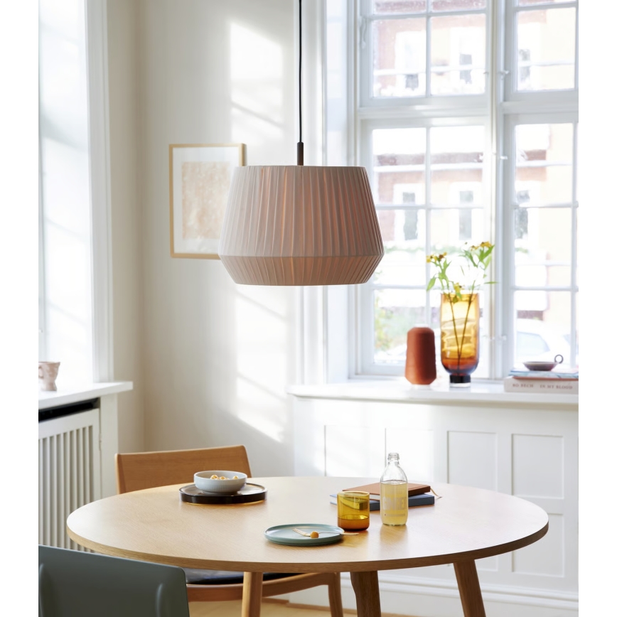 Nordlux - Lampă suspendată pe cablu DICTE, 1xE27/60W/230V, Ø40 cm, bej