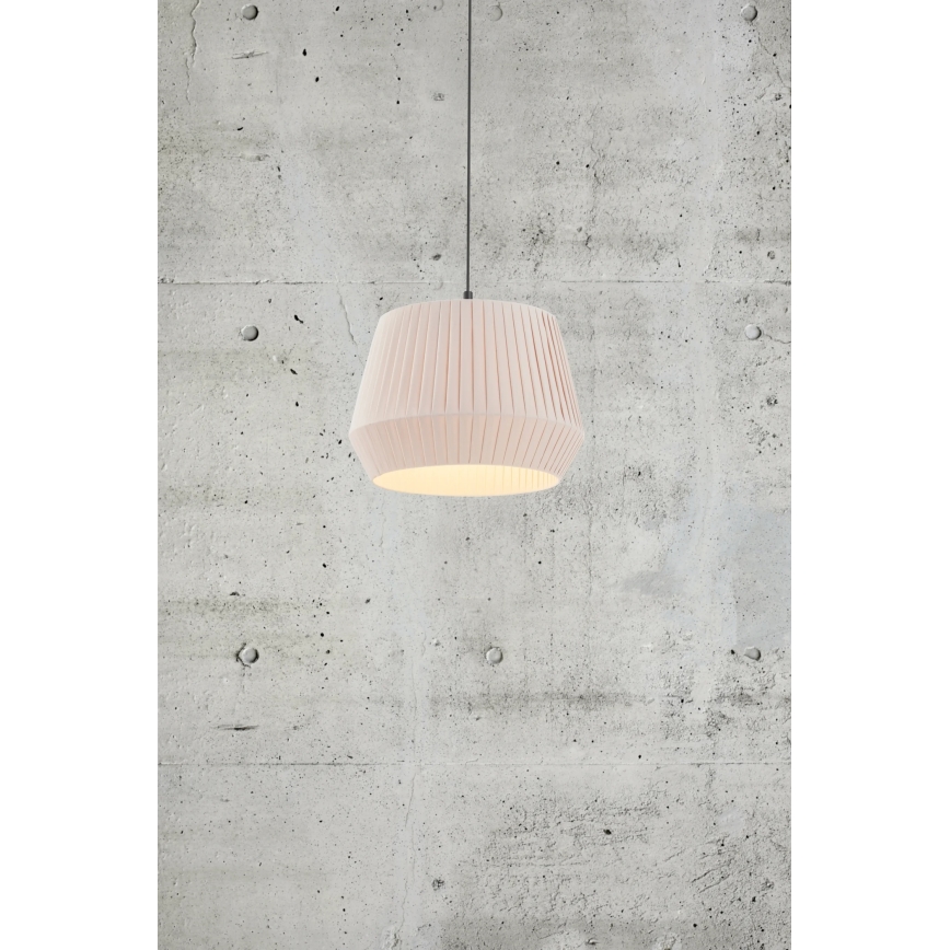 Nordlux - Lampă suspendată pe cablu DICTE, 1xE27/60W/230V, Ø40 cm, bej