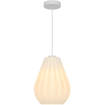 Nordlux - Lampă suspendată SALLINO cu cablu, 1xE27/15W/230V, Ø 24 cm, albă