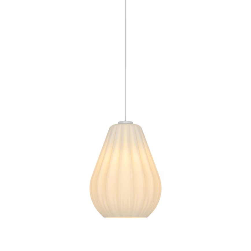 Nordlux - Lampă suspendată SALLINO cu cablu, 1xE27/15W/230V, Ø 24 cm, albă