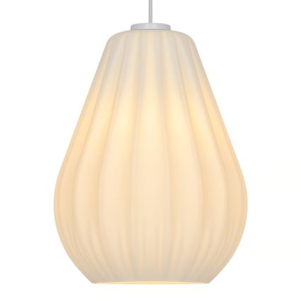 Nordlux - Lampă suspendată SALLINO cu cablu, 1xE27/15W/230V, Ø 24 cm, albă