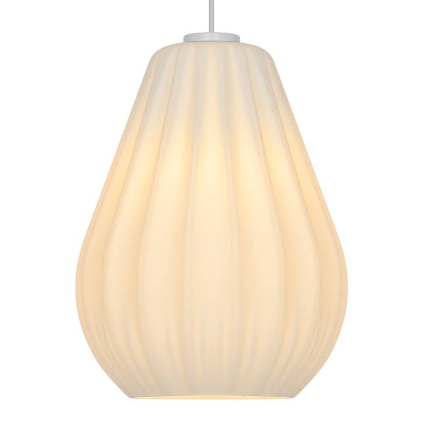 Nordlux - Lampă suspendată SALLINO cu cablu, 1xE27/15W/230V, Ø 24 cm, albă
