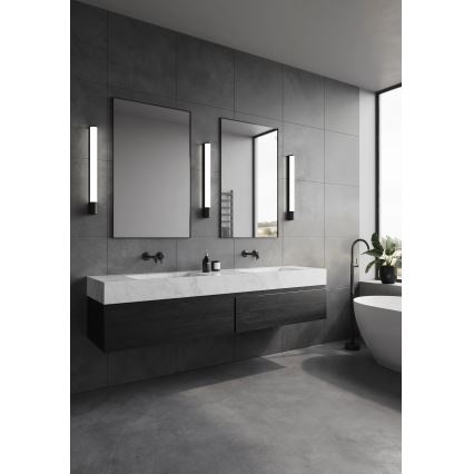 Nordlux MALAIKA - Iluminare LED pentru oglindă de baie cu priză, 15 W, 230 V, IP44, 68,4 cm, negru