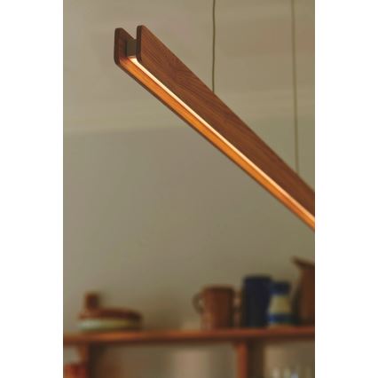 Nordlux - Lustră LED dimmabilă ILGAS suspendată pe cablu, 47W/230V, 3000K, bej/alb/frasin, 115 cm